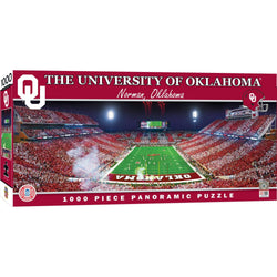 Oklahoma Sooners - 1000 Piece Panoramic Jigsaw Puzzle - End View (ONLINE ORDER ONLY)