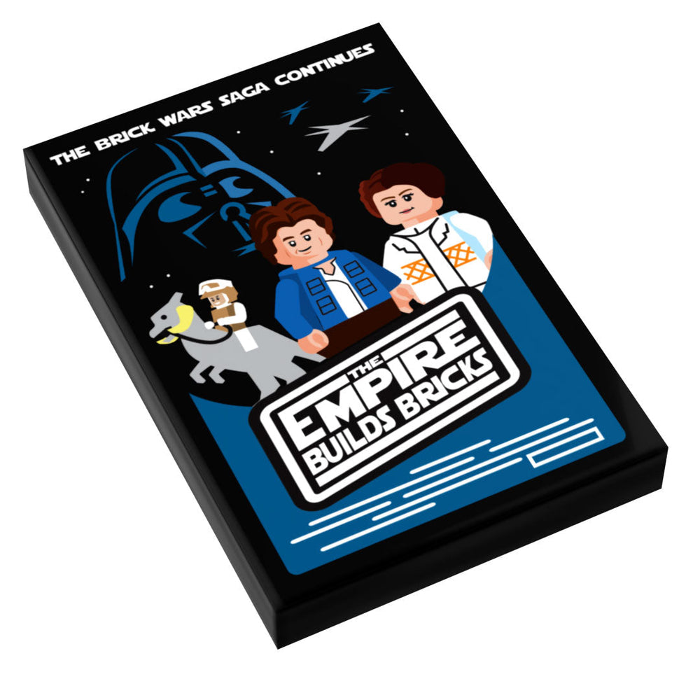 Brick Wars: The Empire Builds Back Movie Tile Cover (2x3 Tile) - B3 Customs (Online Order Only)