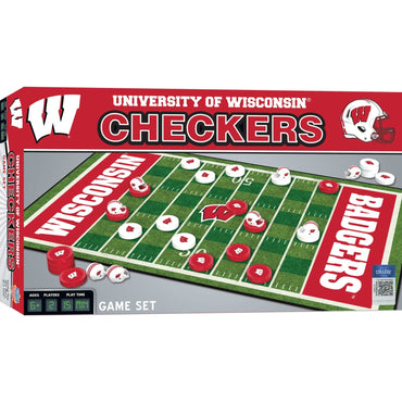 Wisconsin Badgers Checkers Board Game (ONLINE ORDER ONLY)