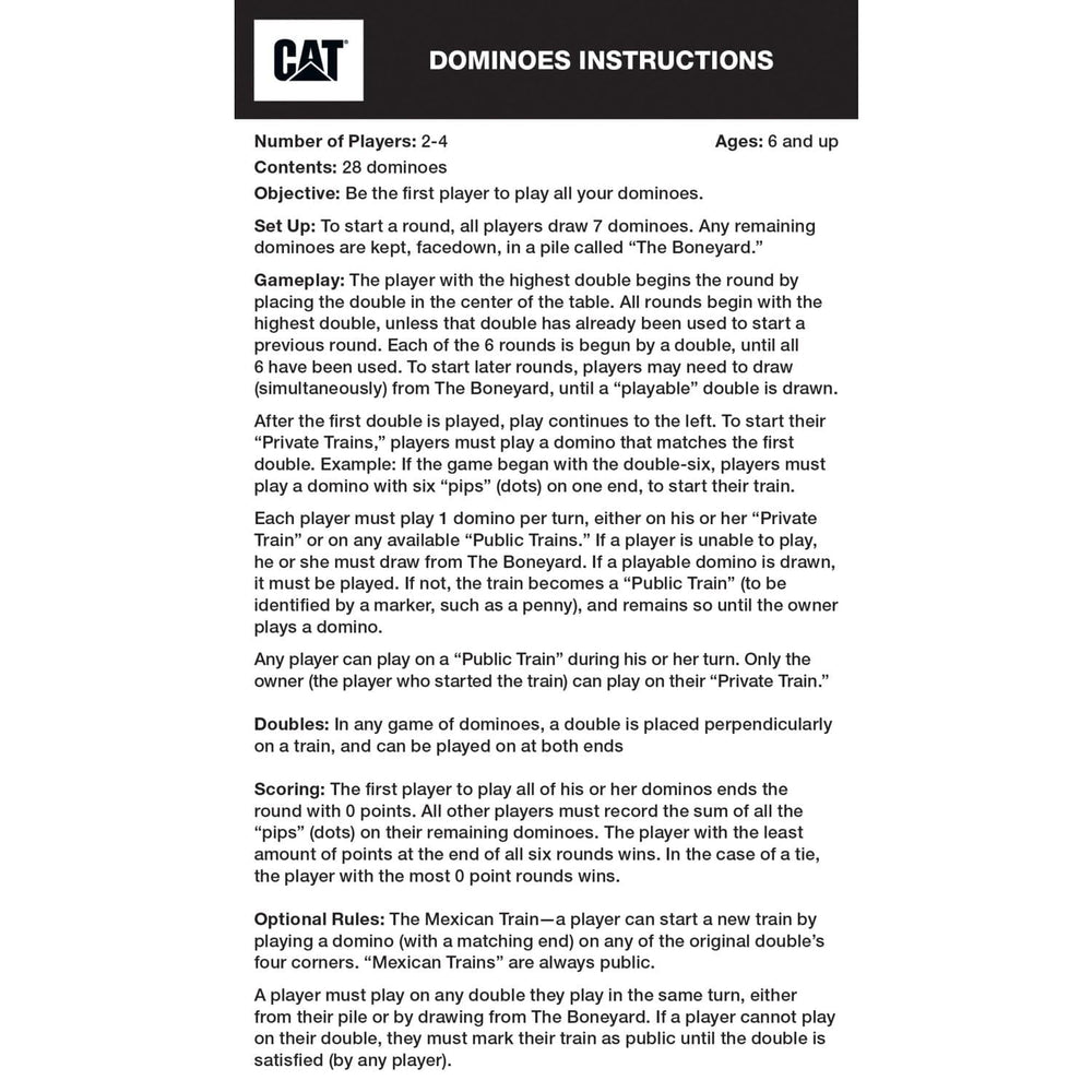 CAT - Caterpillar Dominoes (ONLINE ORDER ONLY)