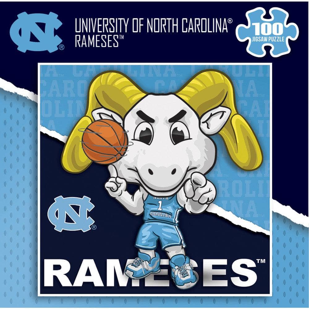 UNC Tar Heels - NCAA Mascot 100 Piece Jigsaw Puzzle (ONLINE ORDER ONLY)