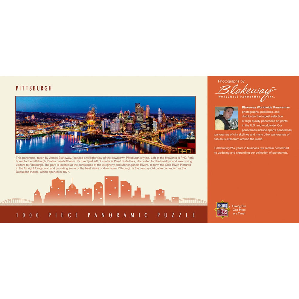 Pittsburgh, Pennsylvania 1000 Piece Panoramic Jigsaw Puzzle (ONLINE ORDER ONLY)