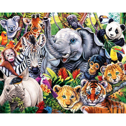 World of Animals 100 Piece Jigsaw Puzzles 4-Pack V1 (ONLINE ORDER ONLY)