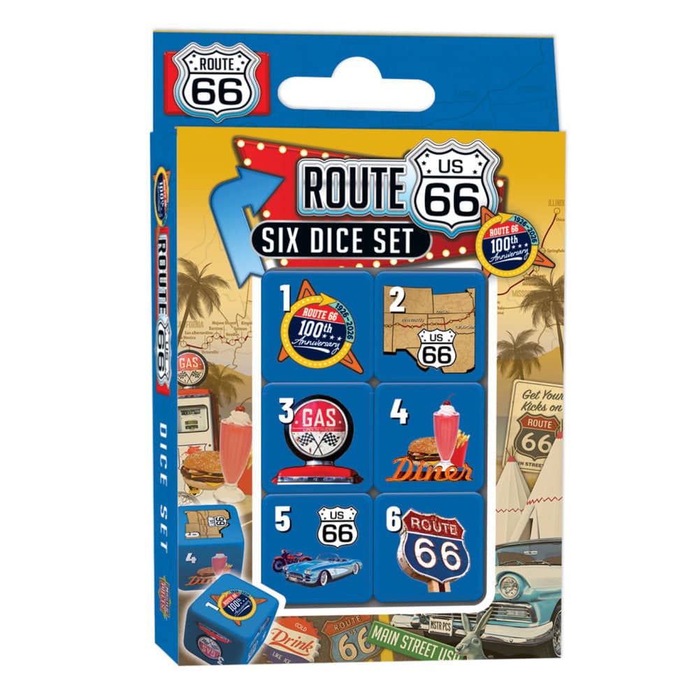 Route 66 - 100th Anniversary - 6-Piece Dice Set