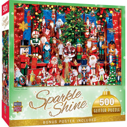 Sparkle & Shine - Holiday Festivities 500 Piece Glitter Jigsaw Puzzle (ONLINE ORDER ONLY)