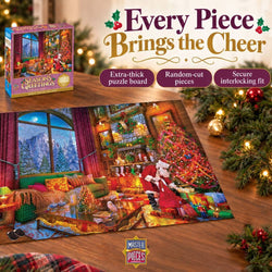 Season's Greetings - Christmas Lodge 1000 Piece Jigsaw Puzzle