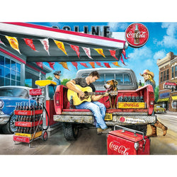 Coca-Cola - A Refreshing Pit Stop 300 Piece EZ Grip Jigsaw Puzzle (ONLINE ORDER ONLY)