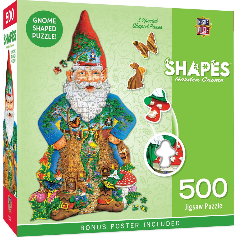 Shapes - Garden Gnome 500 Piece Jigsaw Puzzle (ONLINE ORDER ONLY)