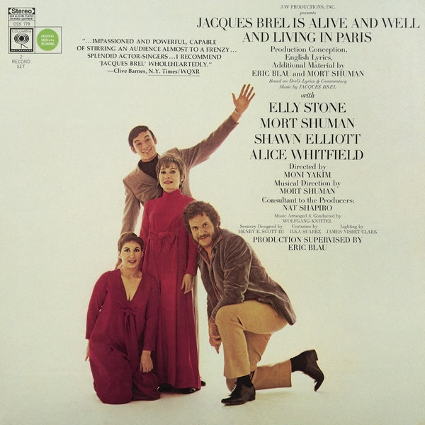 Jacques Brel Is Alive And Well And Living In Paris [Vinyl] (ONLINE ORDER ONLY)