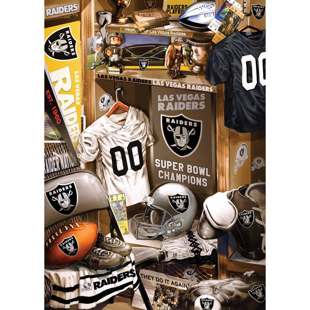 Las Vegas Raiders - Locker Room 500 Piece Jigsaw Puzzle (ONLINE ORDER ONLY)