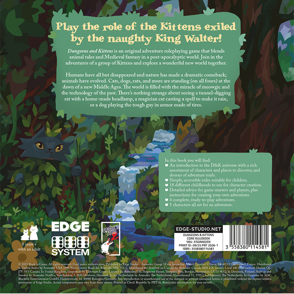 Dungeons & Kittens: Core Rulebook (ONLINE ORDER ONLY)