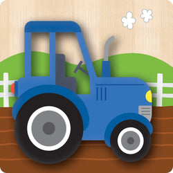 Farm Chunky Wood Puzzles - Kids 4-Pack