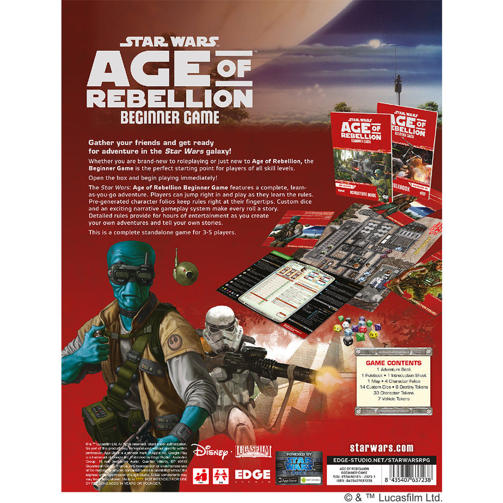 Star Wars: Age of Rebellion Beginner Game (ONLINE ORDER ONLY)