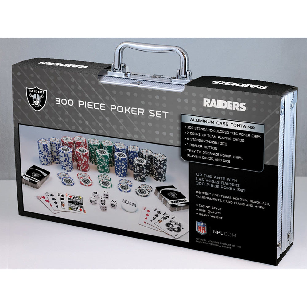 Las Vegas Raiders 300 Piece Poker Set (ONLINE ORDER ONLY)