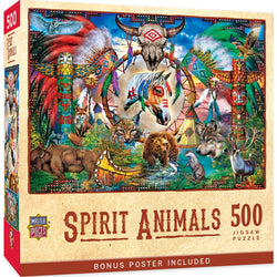 Tribal Spirit - Spirit Animals 500 Piece Jigsaw Puzzle (ONLINE ORDER ONLY)