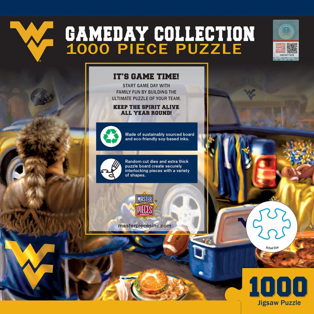 West Virginia Mountaineers - Gameday 1000 Piece Jigsaw Puzzle (ONLINE ORDER ONLY)
