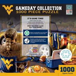 West Virginia Mountaineers - Gameday 1000 Piece Jigsaw Puzzle (ONLINE ORDER ONLY)