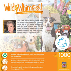 Wild & Whimsical - Dog's Country Restort 1000 Piece Jigsaw Puzzle