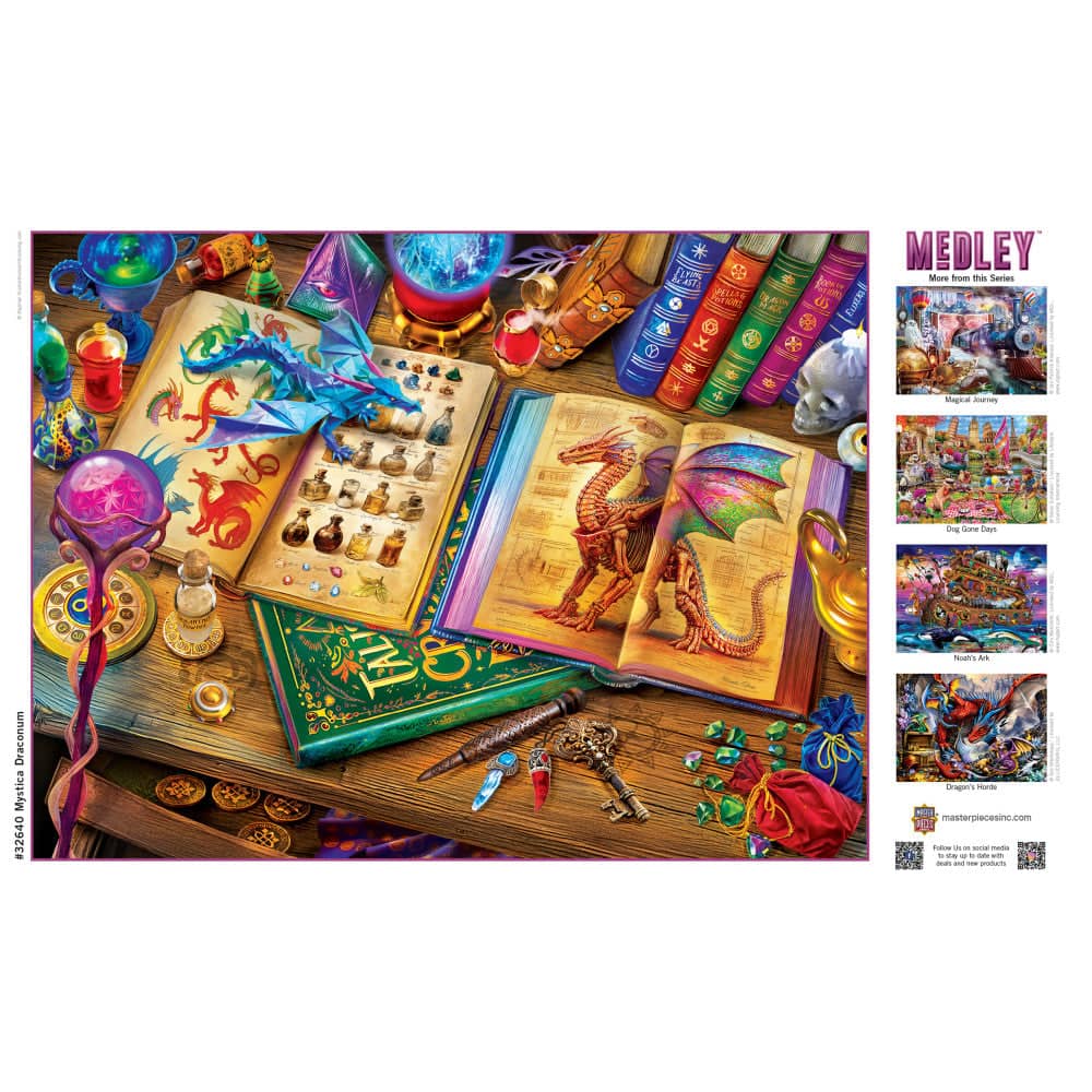 Medley - Mystica Draconum 300 Piece EZ Grip Jigsaw Puzzle (ONLINE ORDER ONLY)