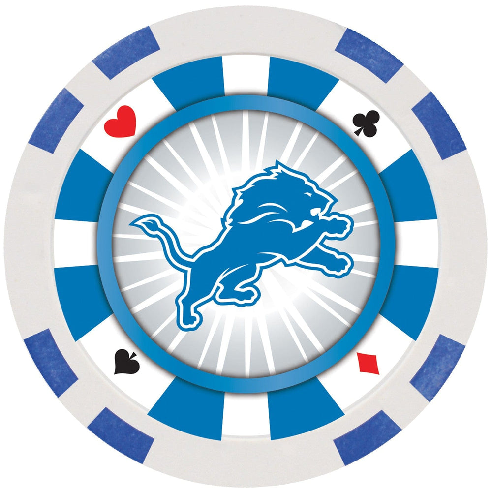 Detroit Lions 100 Piece Poker Chips (ONLINE ORDER ONLY)