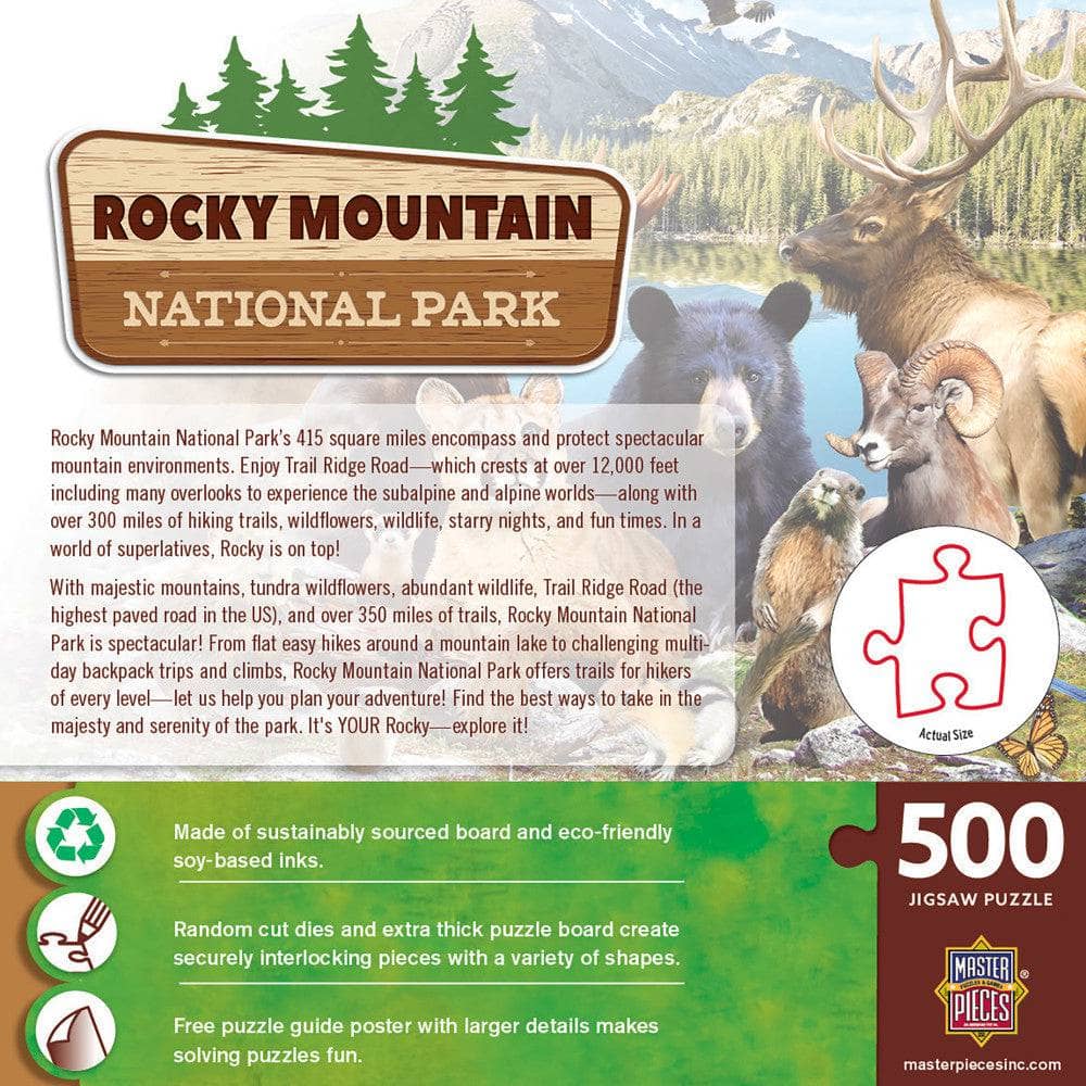 Rocky Mountain National Park 500 Piece Jigsaw Puzzle (ONLINE ORDER ONLY)