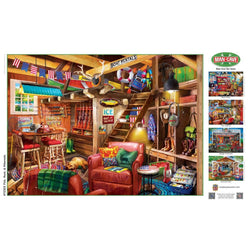 Man Cave - Fish, Hunt, & Hibernate 1000 Piece Jigsaw Puzzle (ONLINE ORDER ONLY)