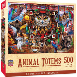 Tribal Spirit - Animal Totems 500 Piece Jigsaw Puzzle (ONLINE ORDER ONLY)