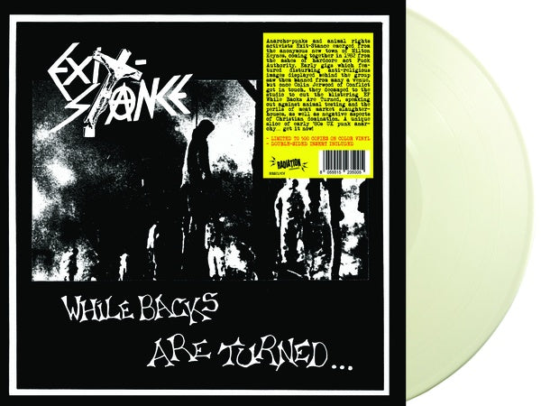 EXIT-STANCE - While Backs Are Turned... (White Vinyl) [Vinyl] (ONLINE ORDER ONLY)