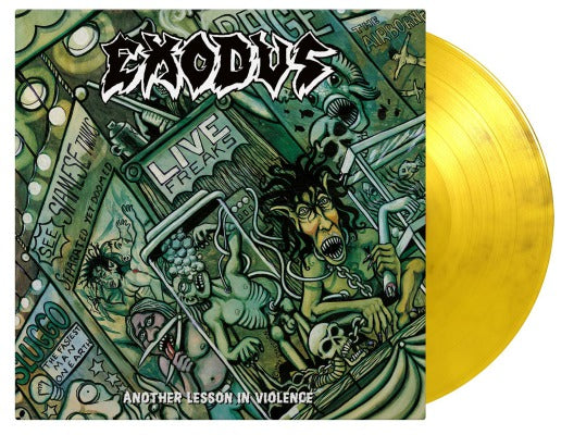 Exodus - Another Lesson In Violence (Limited Edition, 180 Gram Vinyl, Colored Vinyl, Yellow & Black Marble) [Import] (2 Lp's) [Vinyl] (ONLINE ORDER ONLY)