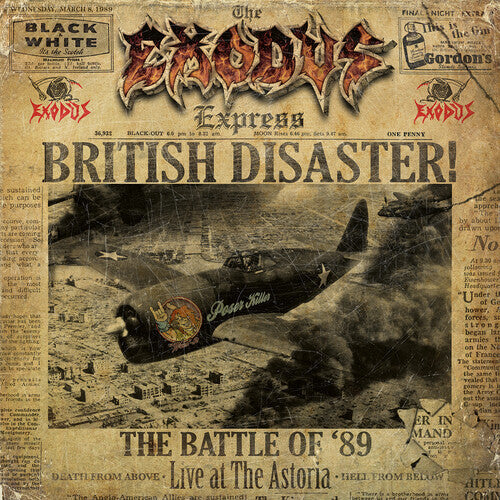 Exodus - British Disaster: The Battle of '89 (Live at the Astoria) (Colored Vinyl, Gold, Gatefold LP Jacket) (2 Lp's) [Vinyl] (ONLINE ORDER ONLY)