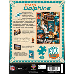 Miami Dolphins - Locker Room 500 Piece Jigsaw Puzzle (ONLINE ORDER ONLY)