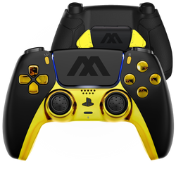 BLACK GOLD EXTREME PS5 SMART PRO MODDED CONTROLLER (Online Order Only)