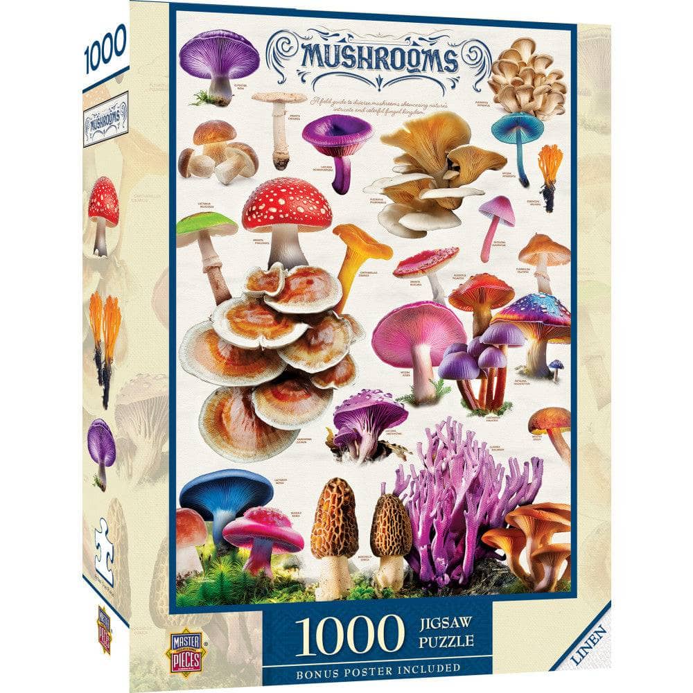 Field Guide - Mushrooms 1000 Piece Jigsaw Puzzle (ONLINE ORDER ONLY)