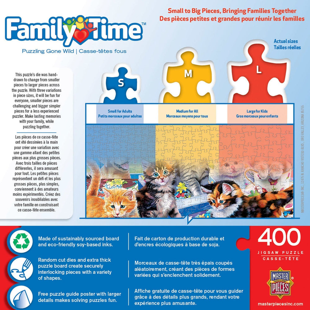 Family Time - Puzzling Gone Wild 400 Piece Jigsaw Puzzle (ONLINE ORDER ONLY)