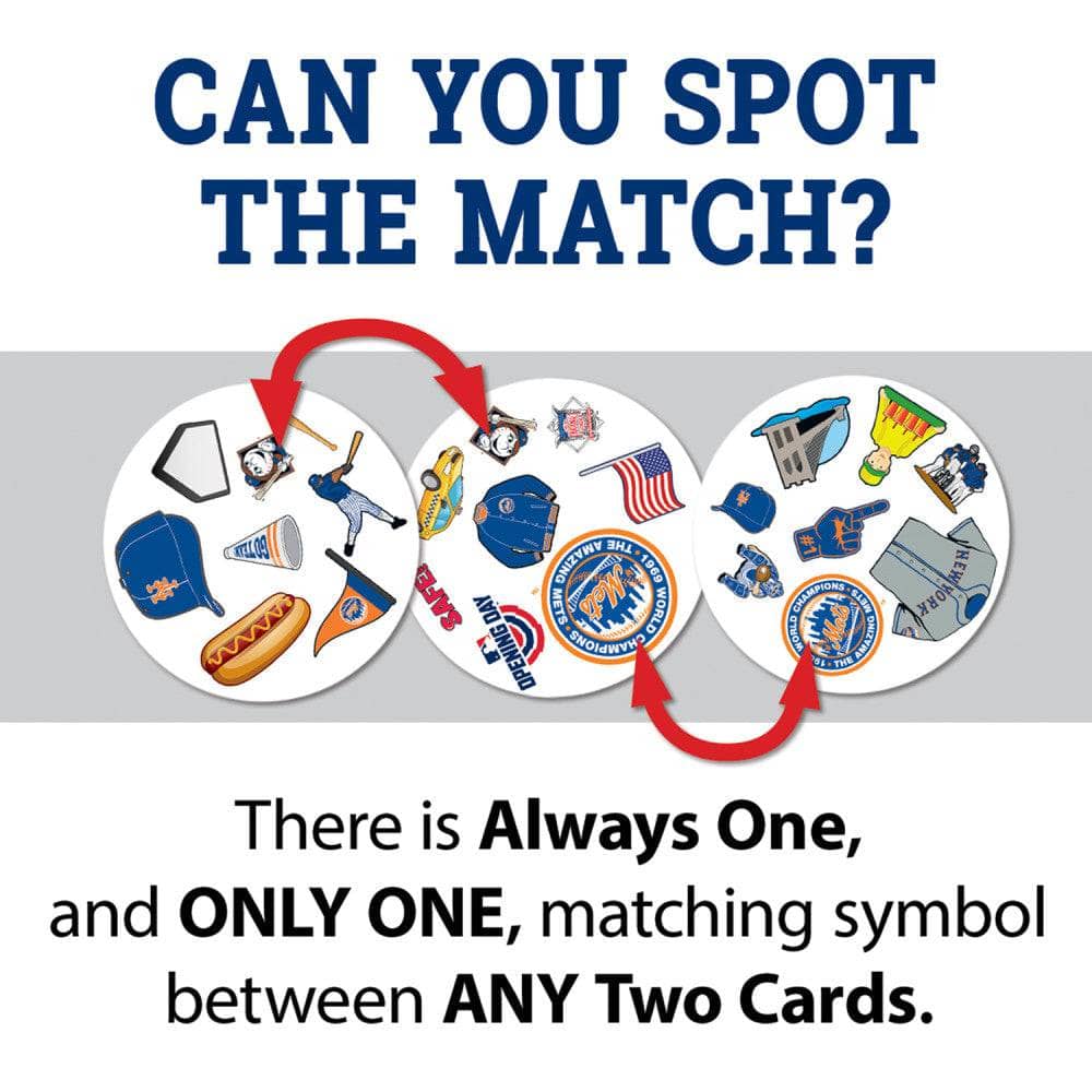 New York Mets Spot It! Card Game (ONLINE ORDER ONLY)
