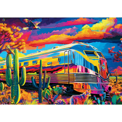 Roadsides of the Southwest - Desert Express 500 Piece Jigsaw Puzzle (ONLINE ORDER ONLY)