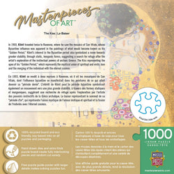 MasterPieces of Art - The Kiss 1000 Piece Jigsaw Puzzle (ONLINE ORDER ONLY)