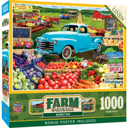 Farm & Country - Market Day 1000 Piece Jigsaw Puzzle (ONLINE ORDER ONLY)