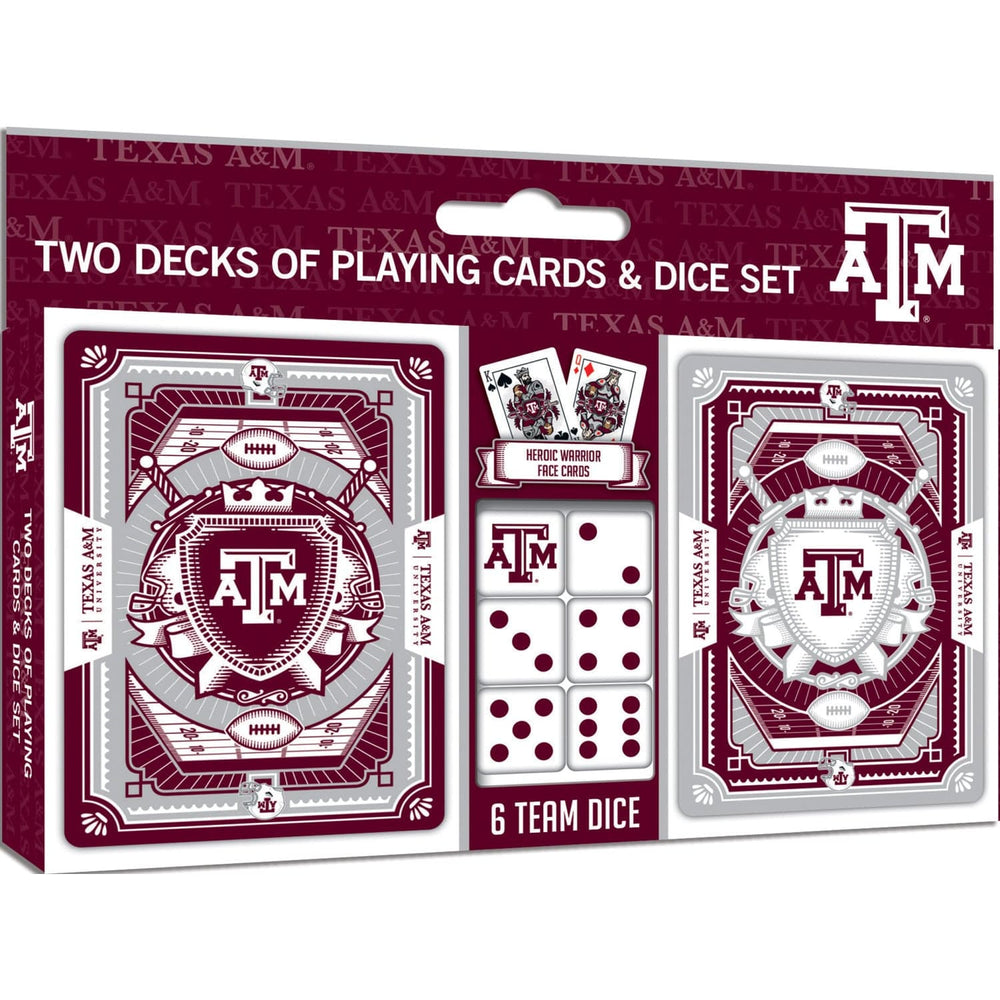 Texas A&M Aggies - 2-Pack Playing Cards & Dice Set (ONLINE ORDER ONLY)