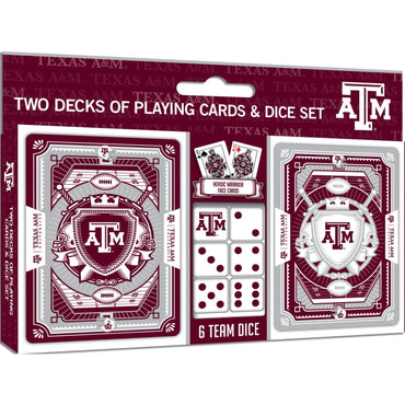 Texas A&M Aggies - 2-Pack Playing Cards & Dice Set (ONLINE ORDER ONLY)