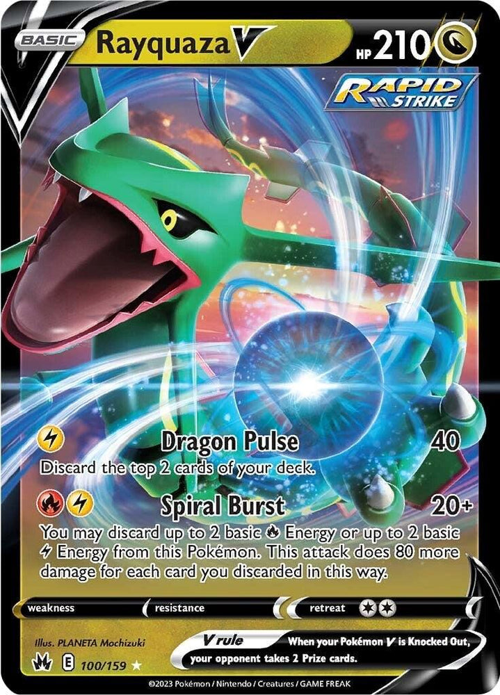 Rayquaza V (100/159) [Sword & Shield: Crown Zenith] (Online Only)