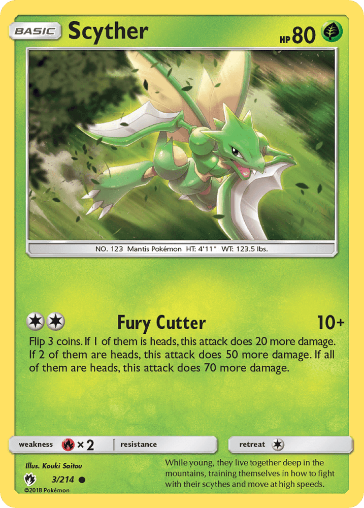 Scyther (3/214) [Sun & Moon: Lost Thunder] (Online Only)