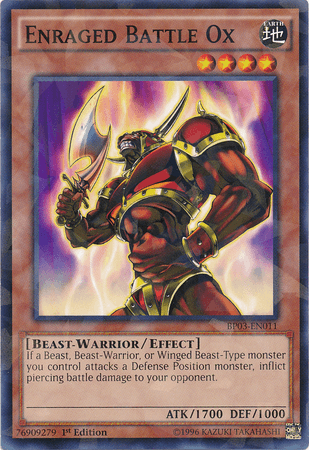 Enraged Battle Ox [BP03-EN011] Shatterfoil Rare (ONLINE ORDER ONLY)