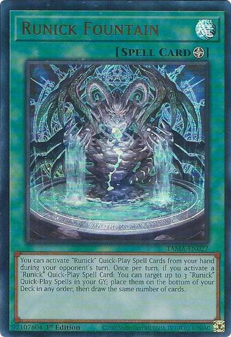 Runick Fountain [TAMA-EN027] Ultra Rare (ONLINE ORDER ONLY)