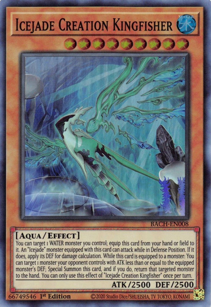 Icejade Creation Kingfisher [BACH-EN008] Super Rare (ONLINE ORDER ONLY)