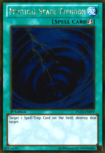 Mystical Space Typhoon [PGLD-EN079] Gold Rare (ONLINE ORDER ONLY)