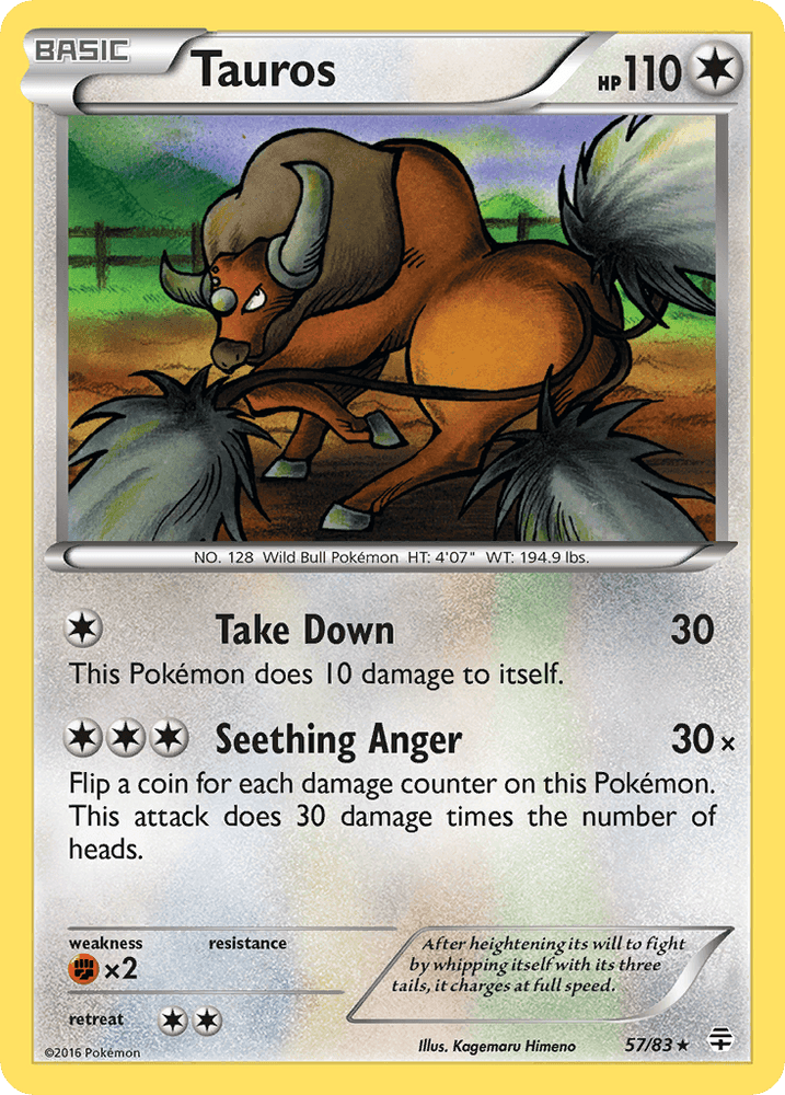 Tauros (57/83) [XY: Generations] (Online Only)