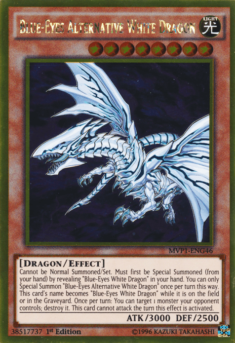 Blue-Eyes Alternative White Dragon [MVP1-ENG46] Gold Rare (ONLINE ORDER ONLY)