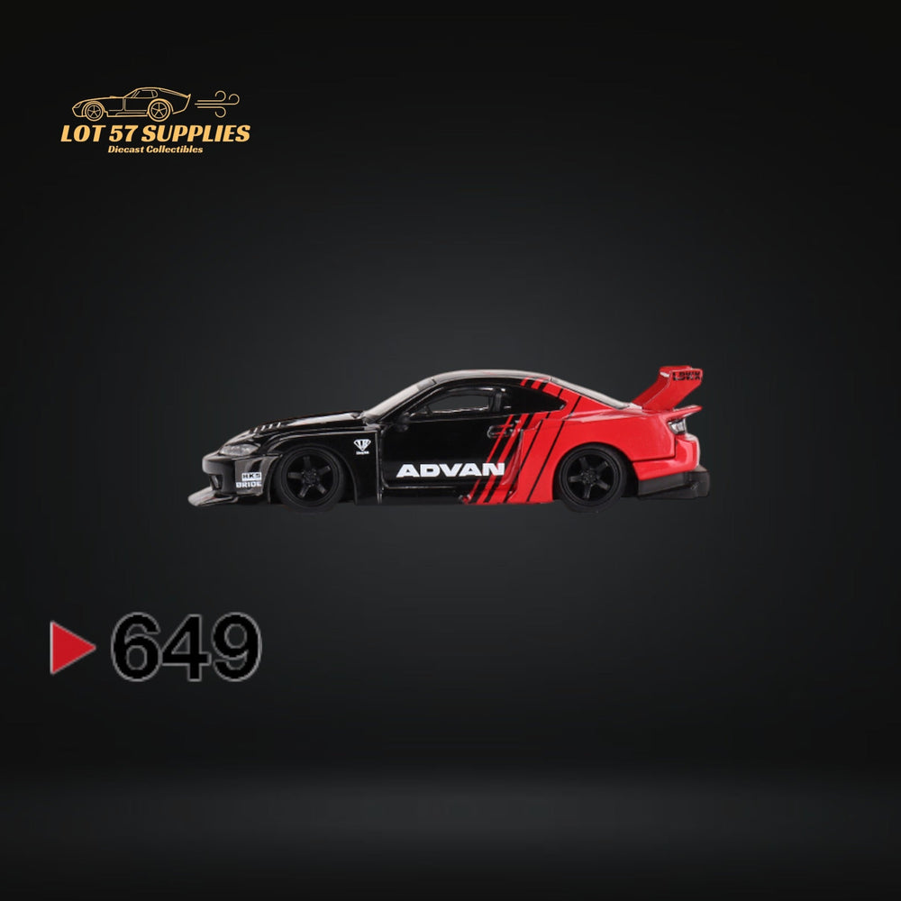 Mini-GT Nissan LB-Super Silhouette S15 SILVIA ADVAN #649 1:64 MGT00649 (ONLINE ORDER ONLY)