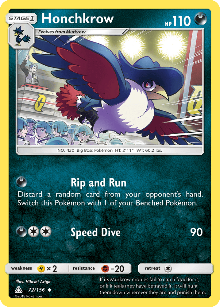 Honchkrow (72/156) [Sun & Moon: Ultra Prism] (Online Only)